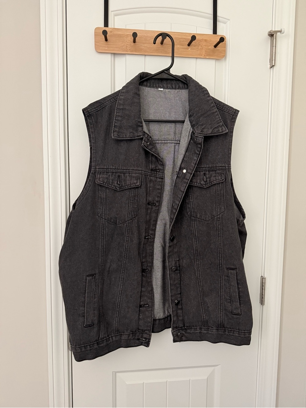 Black Denim Vest